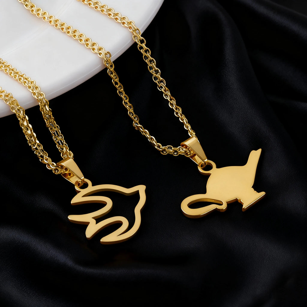 18K Gold Plated PR Puerto Rico Frog & Hibiscus Pendant Necklace for Women Girls, Hawaii Guam Stainless Steel Jewelry Gift