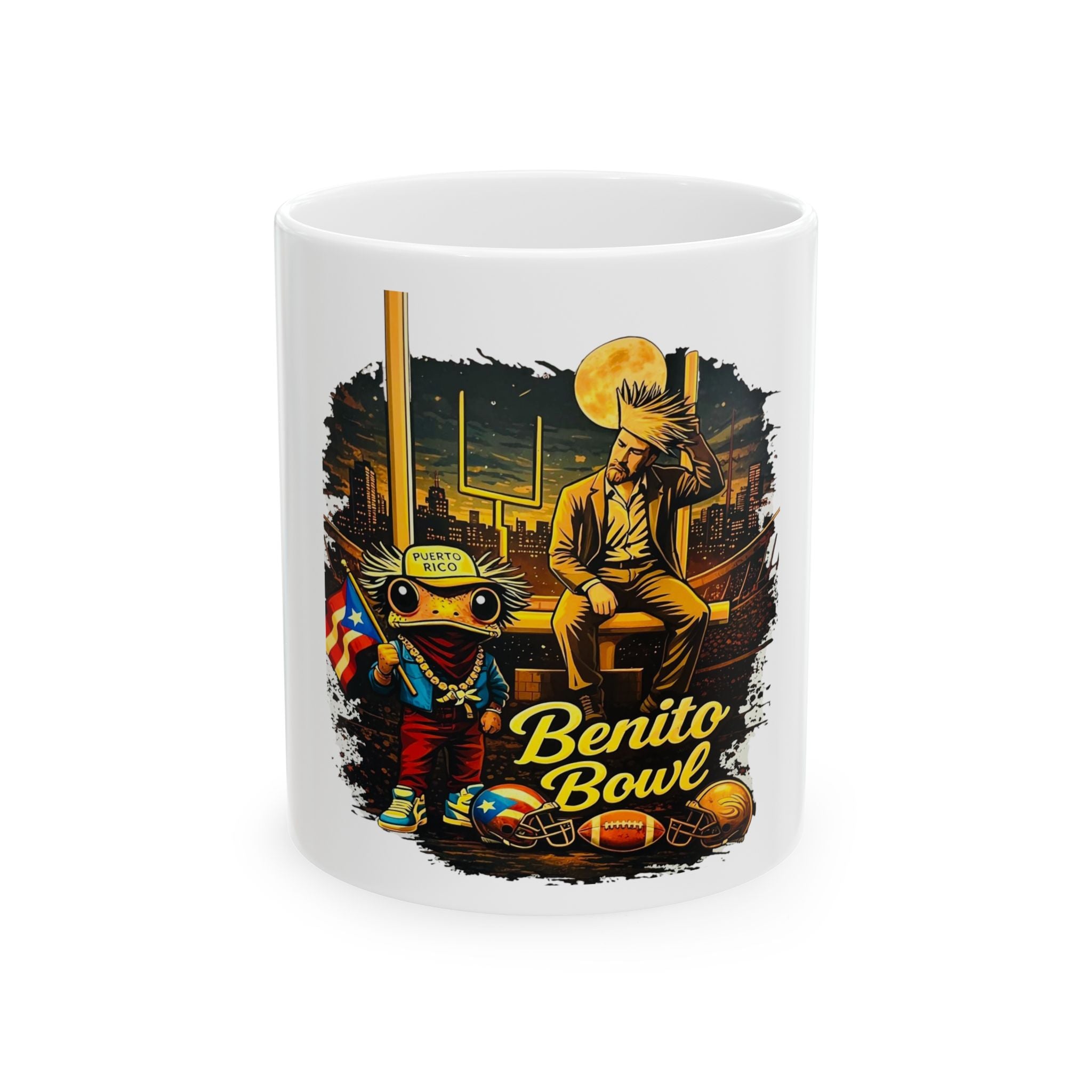 Benito Bowl BB Ceramic Mug, (11oz, 15oz)
