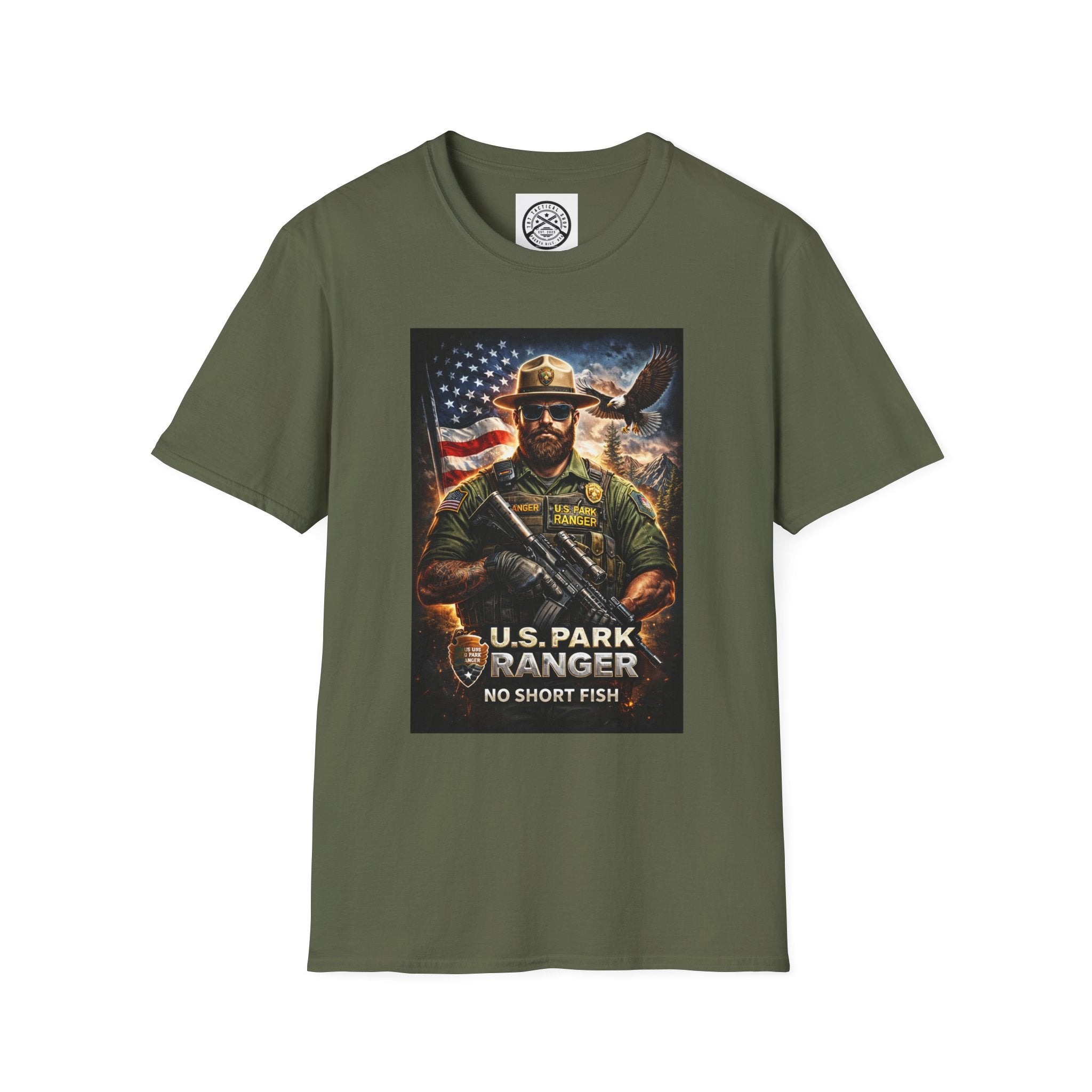 U.S. Park Ranger Short Fish Unisex Softstyle T-Shirt