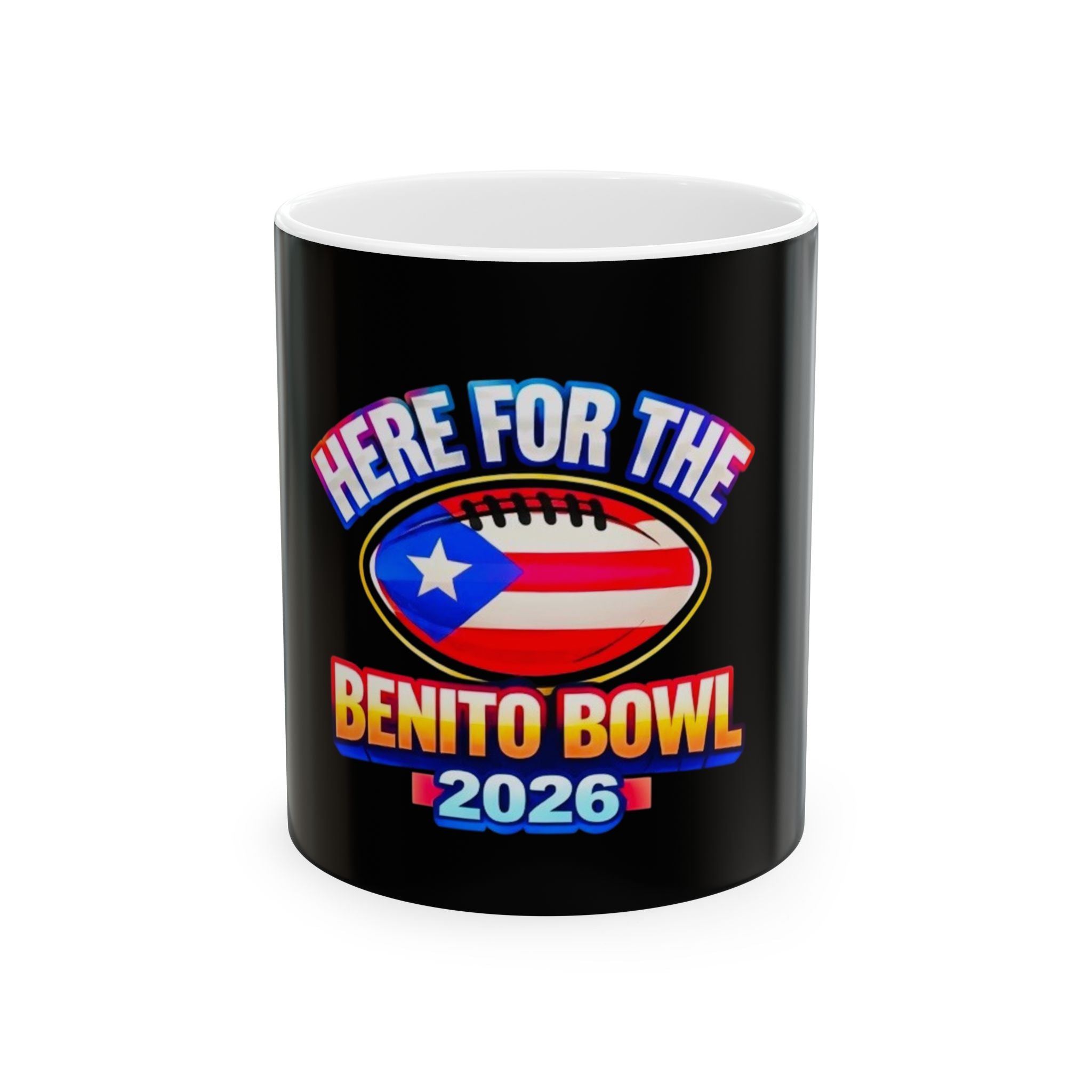 I’m here Benito Bowl Ceramic Mug, (11oz, 15oz)