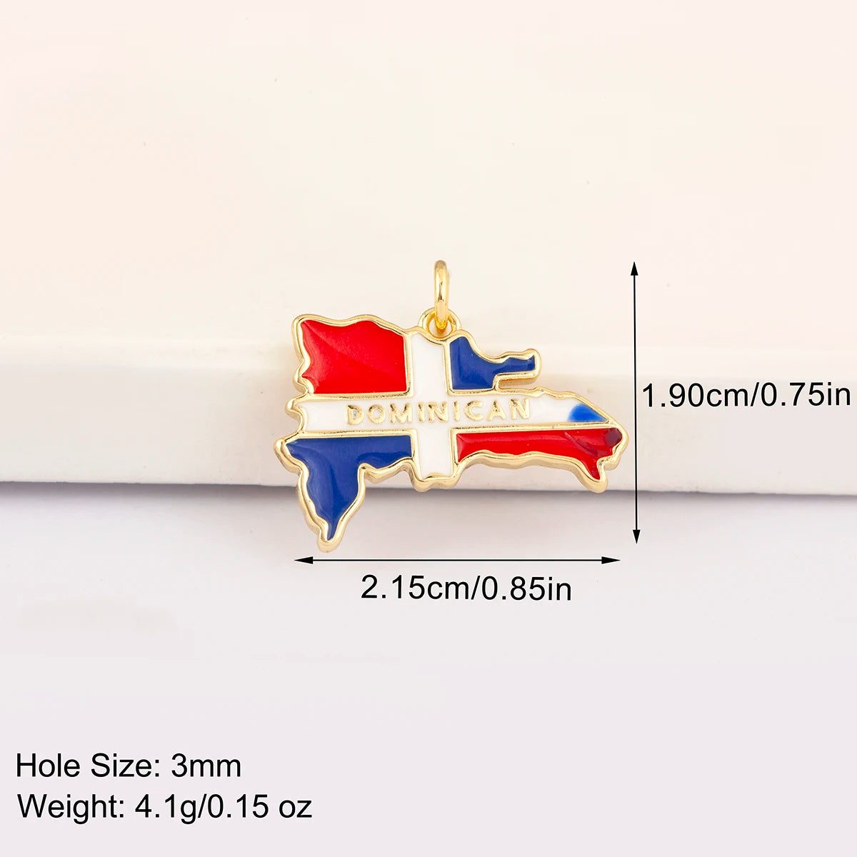 Dominican Republic/South Americ Map Pendant Exquisite Copper Zircon Jewelry Accessories Dinner Party For Women Gift Dropshipping