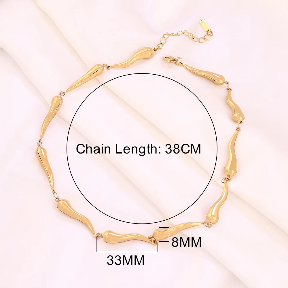 316L Stainless Steel Hollow Cross Heart Chain Necklace For Women Men Trend Pepper Shape Chain Necklaces Partry Jewelry Gifts