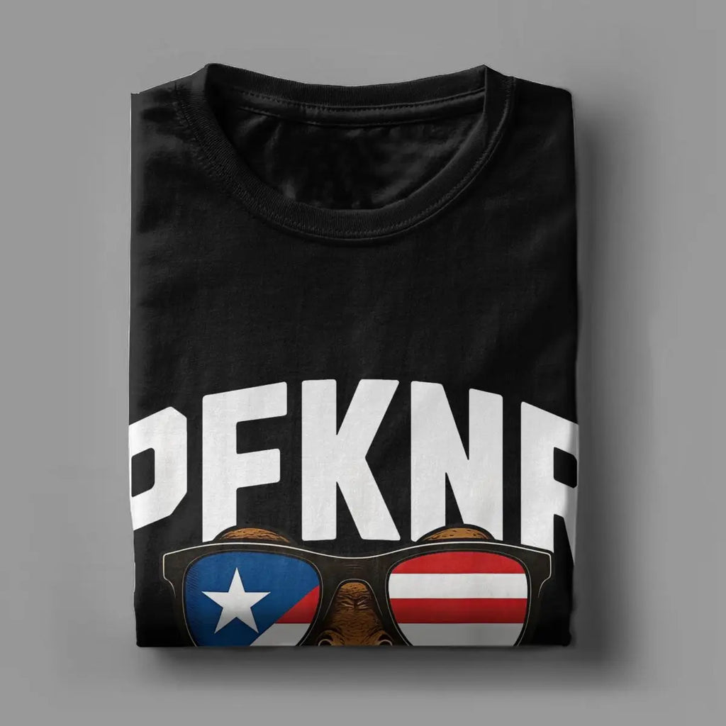 Men Women T-Shirt Puerto Rico PFKNR Coqui Humor 100% Cotton Tees Short Sleeve T Shirt Crew Neck Clothing Summer