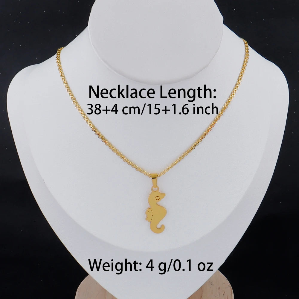 18K Gold Plated PR Puerto Rico Frog & Hibiscus Pendant Necklace for Women Girls, Hawaii Guam Stainless Steel Jewelry Gift