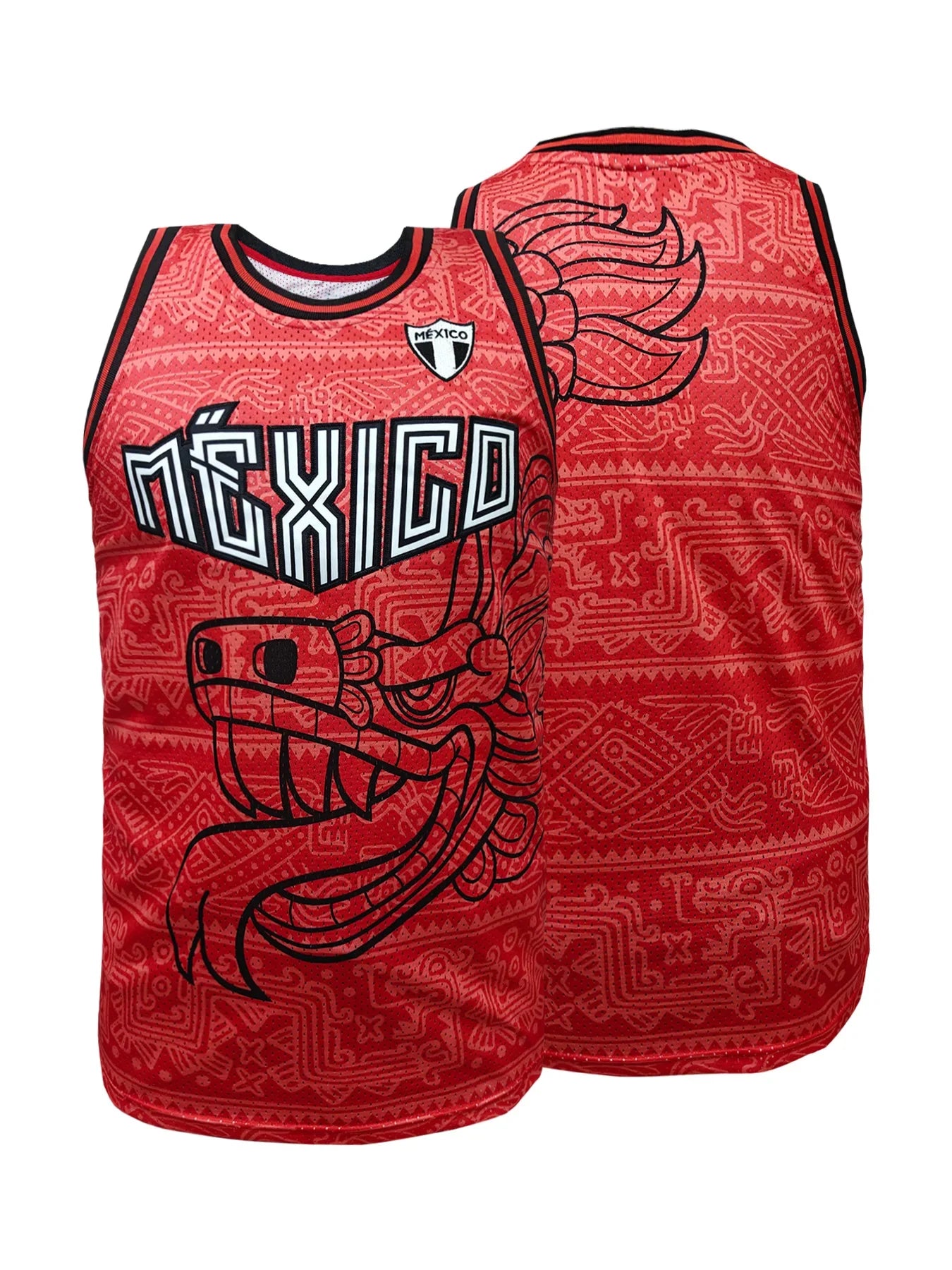 Retro Fashion Mexico Basketball Uniform Unisex Summer Basketball Sleeveless Jersey T shirt Mexican Basketball Uniform Tank Top