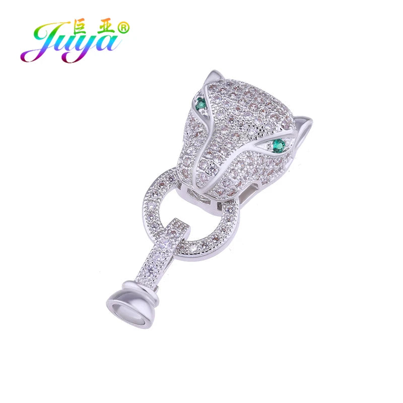 Juya 18K Real Gold Plated Snake Connector Fastener Hook Clasps Accessories For DIY Needlework Cuba Chains Pearls Jewelry Making