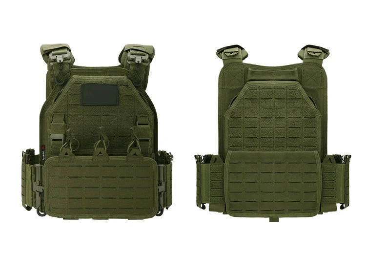 YAKEDA Tactical Vest 6094 Fast detachable light laser cut outdoor hunting black gear carry vest of high quality