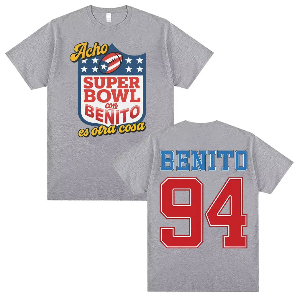 Benito Bowl Halftime 94 Football Puerto Rico Boricua Debi Tirar Mas Fotos Men's and Women's Gothic High-quality T-shirt
