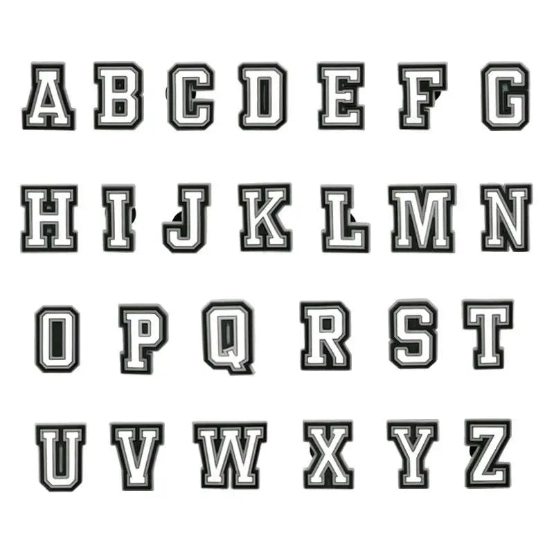 Letter Shoe Charms Decorations for Crocs 1pcs Alphabet Pins Boys Girls Kids Jeans Women Charm Xmas Gifts Favors Shoe Accessories