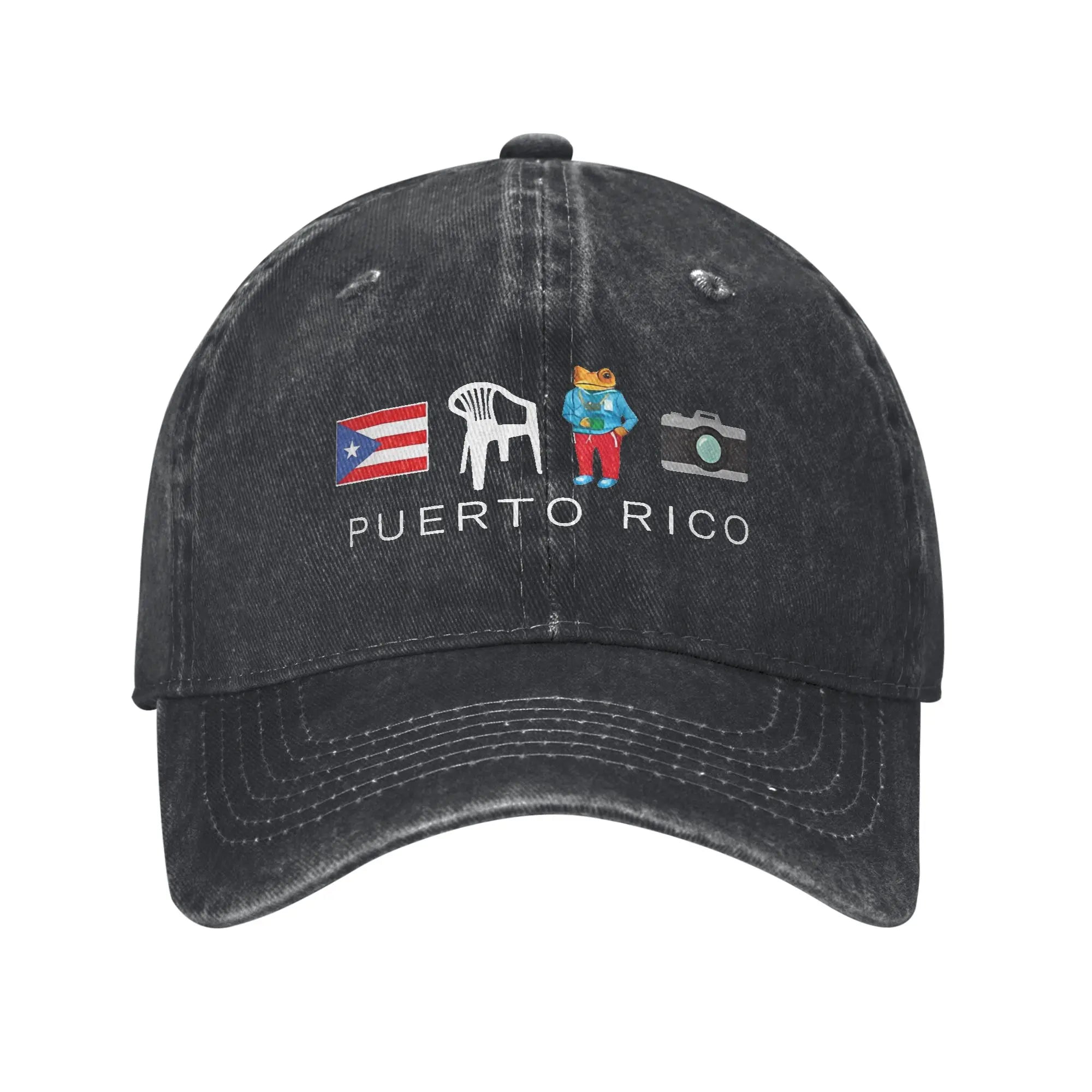 Puerto Rico DTMF Bad Bunny Baseball Cap Retro Denim Debi Tirar Mas Foto Snapback Cap for Men Women Outdoor Activities Soft Caps