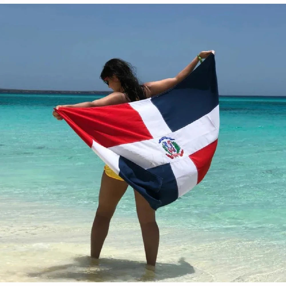 90x150 CM Dominican Flag For Decoration