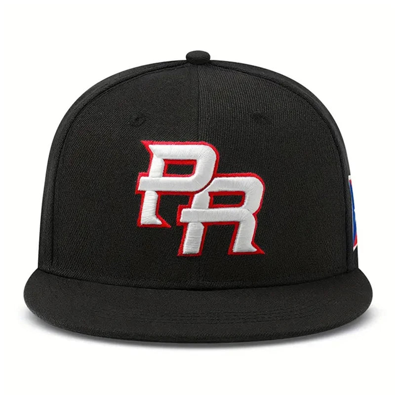 2025 Fashion and Creative New Flat Edge Hat PR Puerto Rico Side Flag Hip Hop Hat Outdoor Leisure Daily Sunshade Hat Baseball Hat