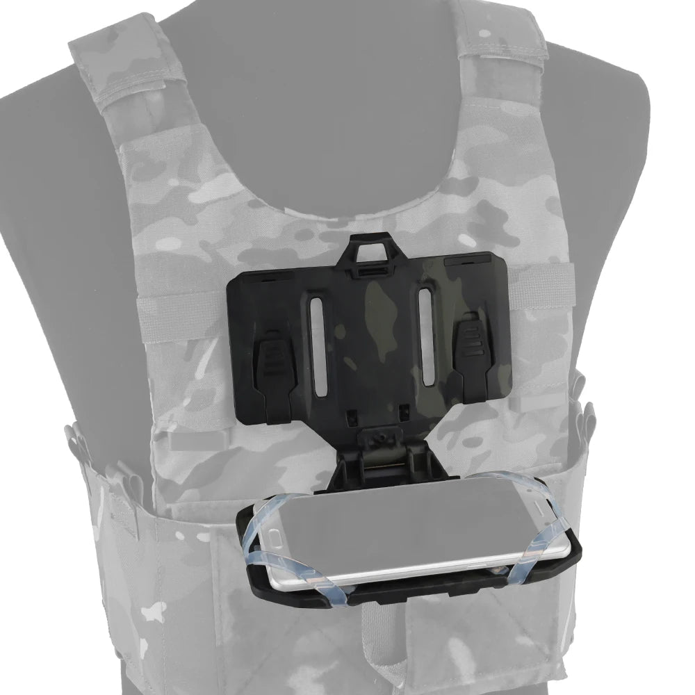 Tactical Molle Folded Navigation Board Phone Map Holder Military Hunting Vest Accessories Flip Lite Airsoft Chest Rig Universal