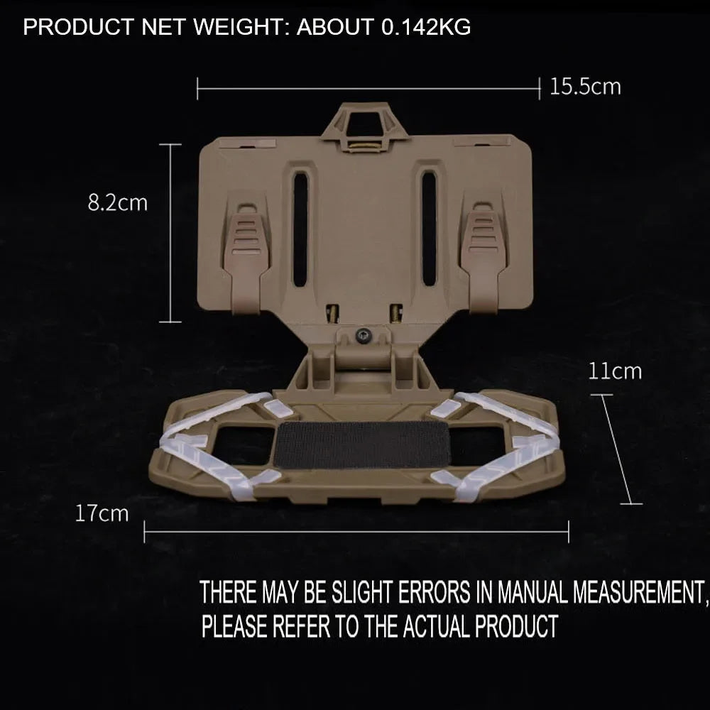 Tactical Molle Folded Navigation Board Phone Map Holder Military Hunting Vest Accessories Flip Lite Airsoft Chest Rig Universal