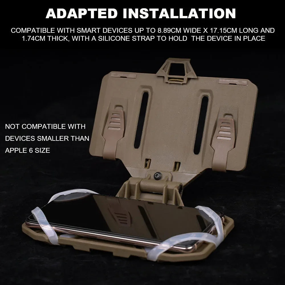 Tactical Molle Folded Navigation Board Phone Map Holder Military Hunting Vest Accessories Flip Lite Airsoft Chest Rig Universal