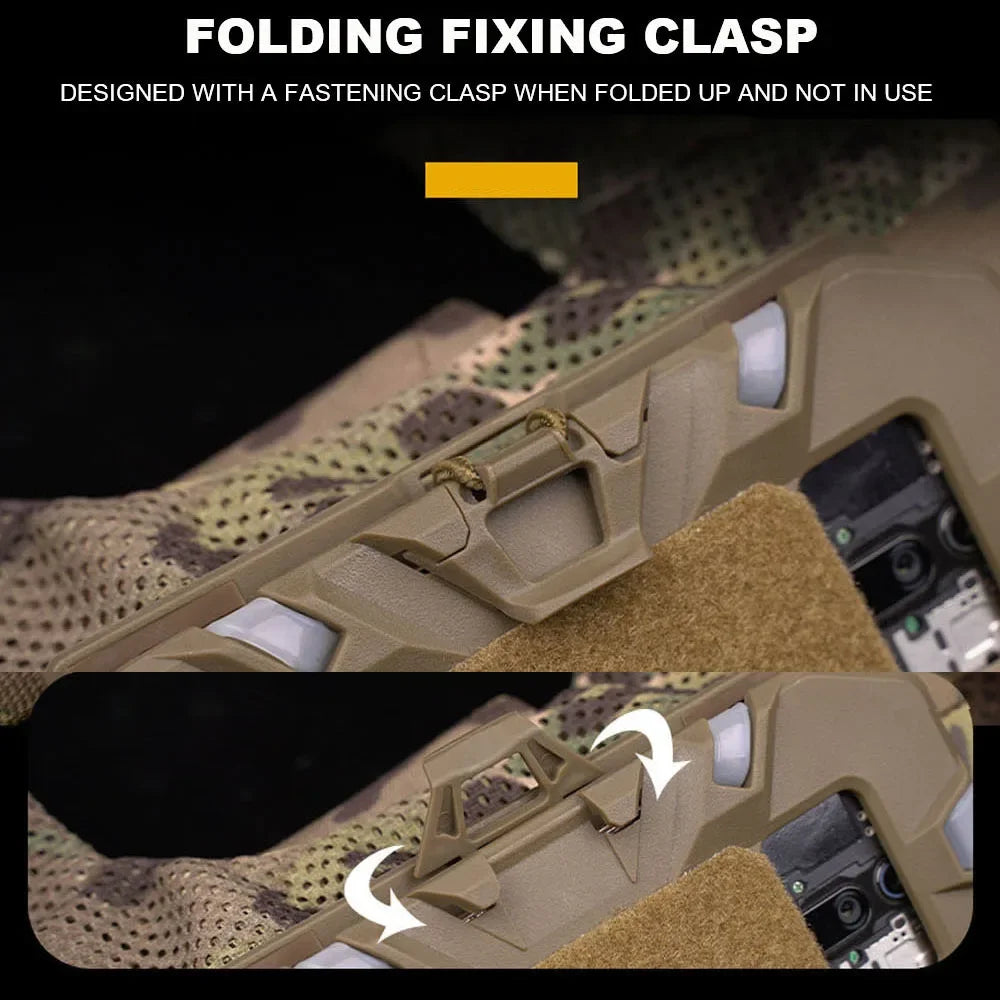 Tactical Molle Folded Navigation Board Phone Map Holder Military Hunting Vest Accessories Flip Lite Airsoft Chest Rig Universal