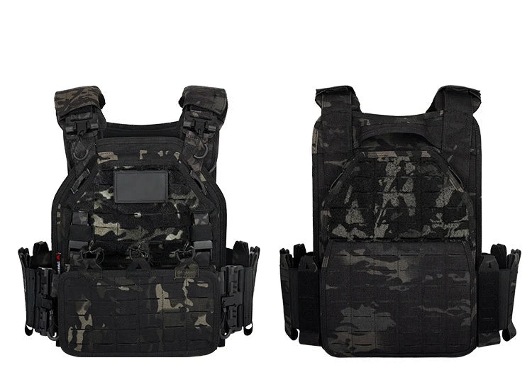 YAKEDA Tactical Vest 6094 Fast detachable light laser cut outdoor hunting black gear carry vest of high quality