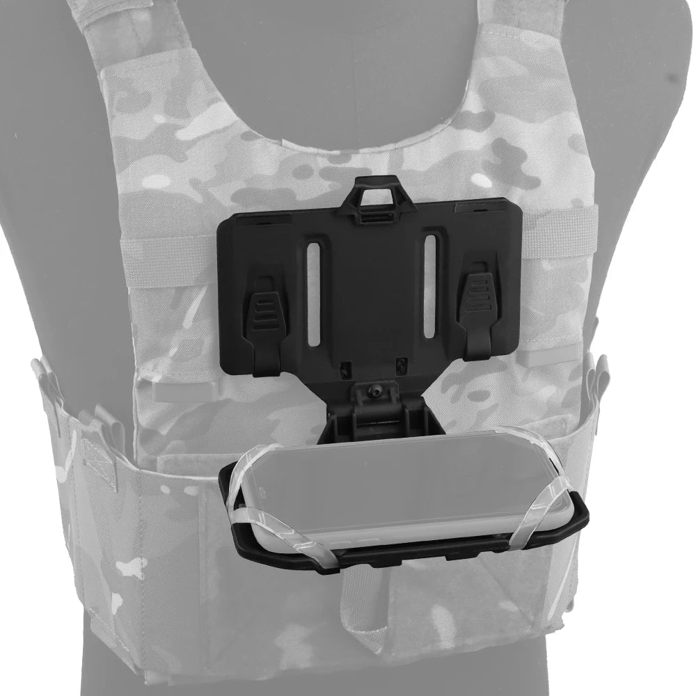 Tactical Molle Folded Navigation Board Phone Map Holder Military Hunting Vest Accessories Flip Lite Airsoft Chest Rig Universal
