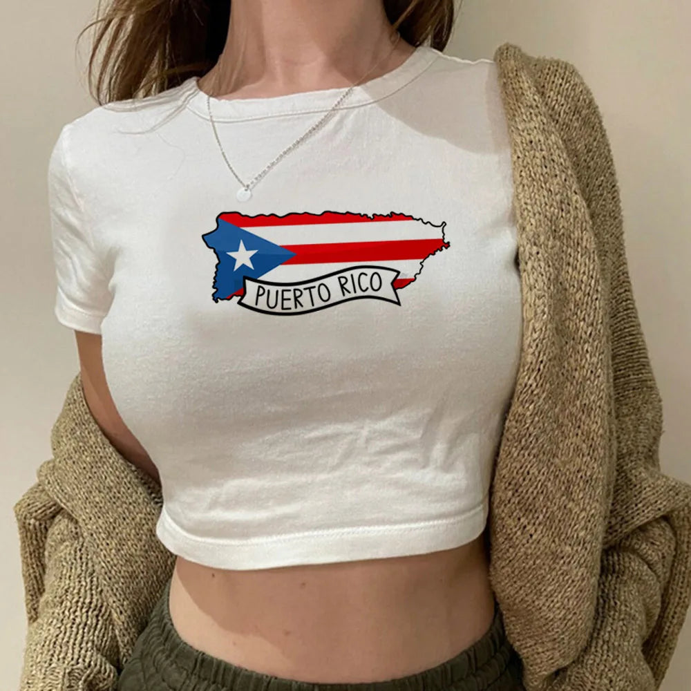 Puerto Rico hippie  2000s crop top girl 2000s kawai gothic  90s clothes clothing