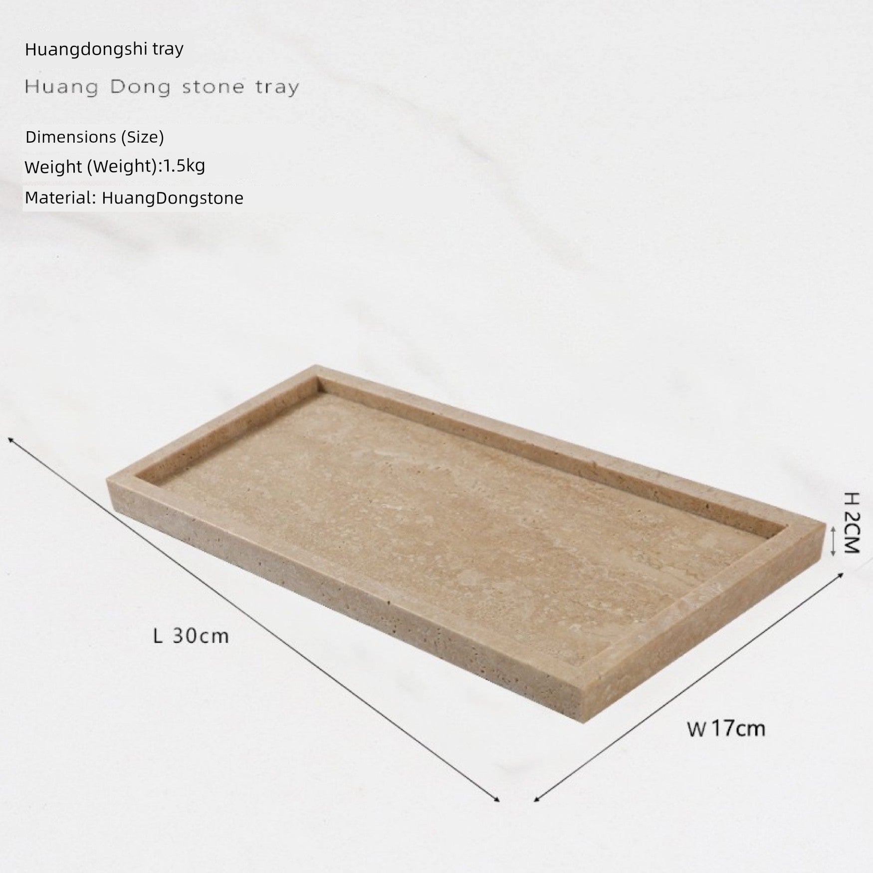 Yuji Marble Beige Hole Aromatherapy Bathroom Bathroom Countertop Model Room Jewelry Storage Storage Tray Decoration