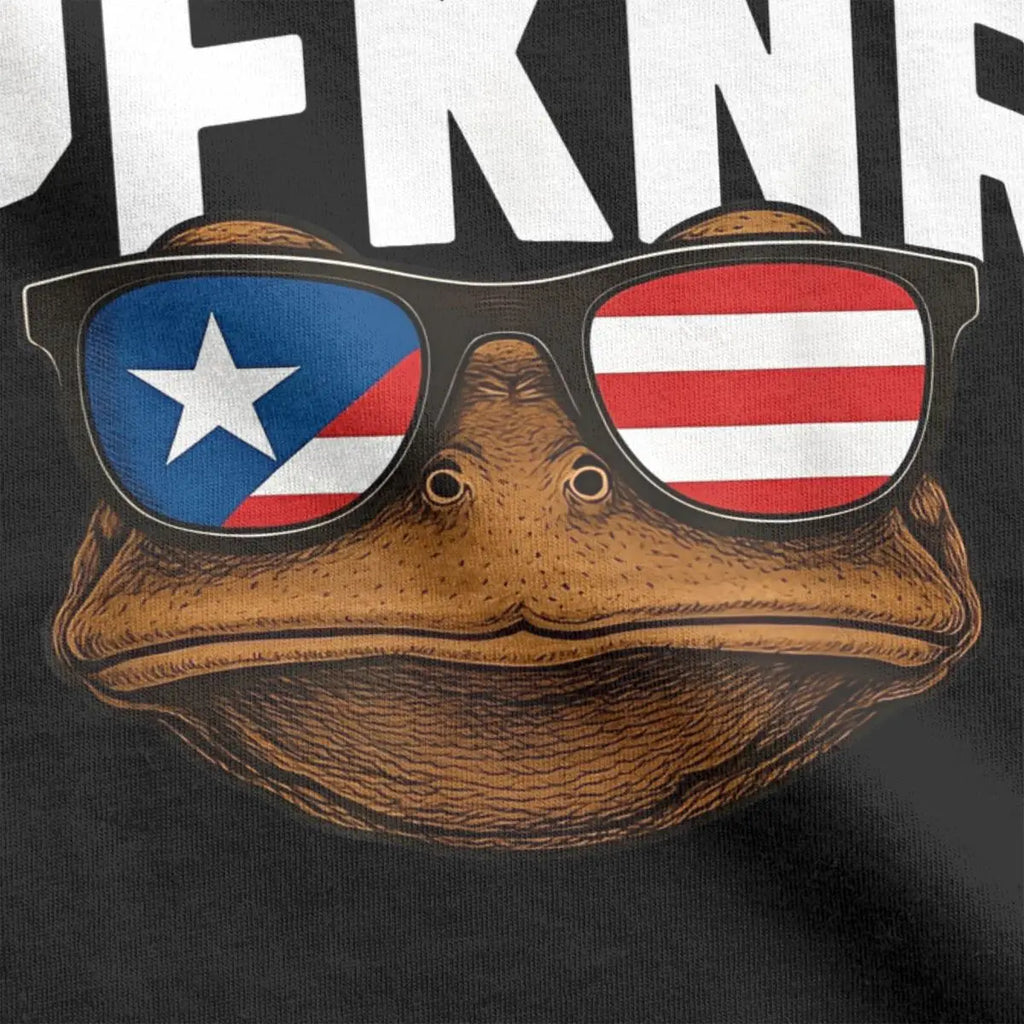 Men Women T-Shirt Puerto Rico PFKNR Coqui Humor 100% Cotton Tees Short Sleeve T Shirt Crew Neck Clothing Summer
