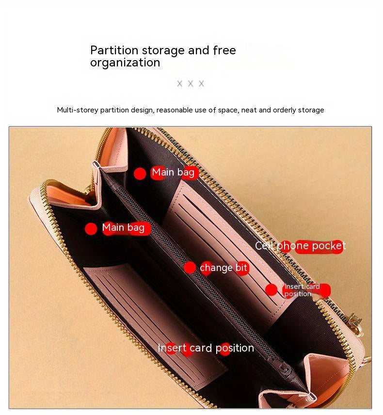 Touch Screen Mobile Phone Bag Female Cross Bag Anti-theft Multi-functional Shoulder Transparent Mini Small Bag Purse Mobile Phone Bag, Mommy Bag, Christmas, Halloween, Thanksgiving Day Gift