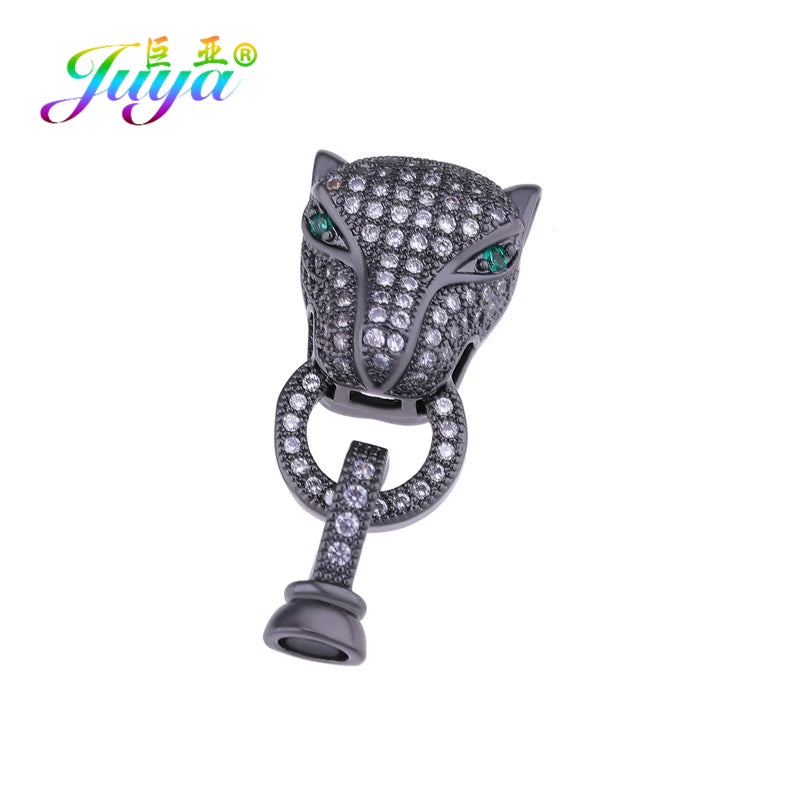 Juya 18K Real Gold Plated Snake Connector Fastener Hook Clasps Accessories For DIY Needlework Cuba Chains Pearls Jewelry Making