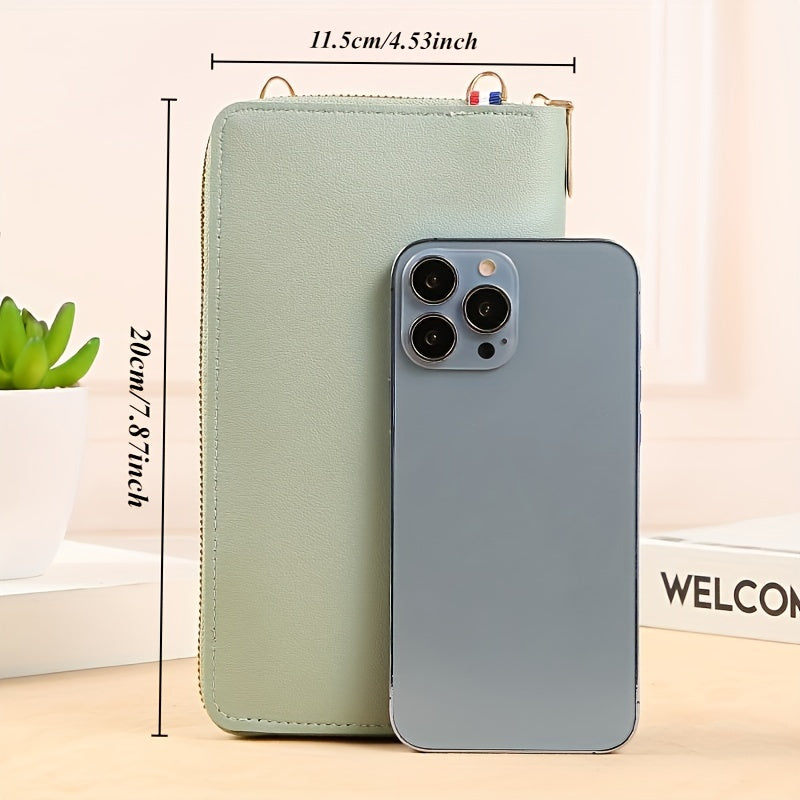 Touch Screen Mobile Phone Bag Female Cross Bag Anti-theft Multi-functional Shoulder Transparent Mini Small Bag Purse Mobile Phone Bag, Mommy Bag, Christmas, Halloween, Thanksgiving Day Gift