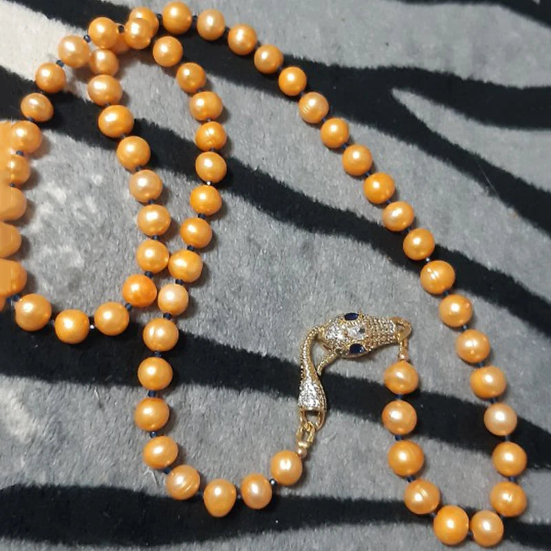 Juya 18K Real Gold Plated Snake Connector Fastener Hook Clasps Accessories For DIY Needlework Cuba Chains Pearls Jewelry Making