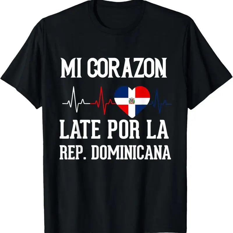 Dominican Flag Rd Republic Heartbeat Dna Pride T Shirt
